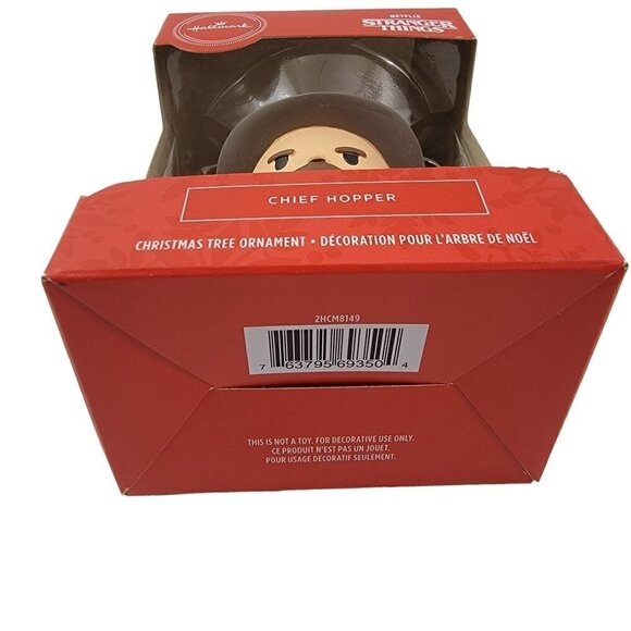 HALLMARK Netflix Stranger Things CHIEF HOPPER Christmas Holiday Ornament - NEW - Picture 8 of 13